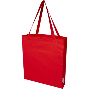 Logotrade business gifts photo of: Madras 140 g/m² GRS recycled cotton gusset tote bag