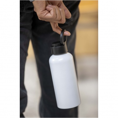 Logo trade advertising products image of: Trinity 600 ml RCS certified recycled aluminium water bottle with RPET lid