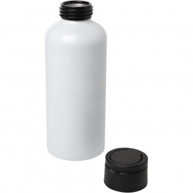 Logo trade promotional merchandise photo of: Trinity 600 ml RCS certified recycled aluminium water bottle with RPET lid