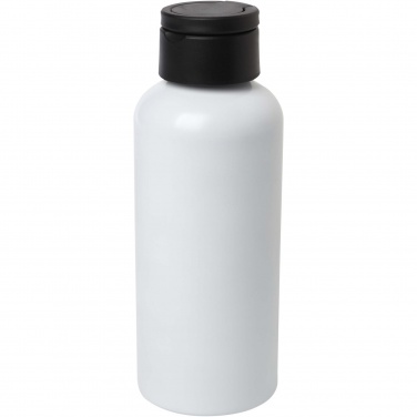 Logo trade promotional giveaways picture of: Trinity 600 ml RCS certified recycled aluminium water bottle with RPET lid