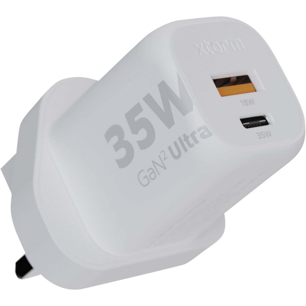 Logotrade corporate gift image of: Xtorm XEC035 GaN² Ultra 35W wall charger - UK plug