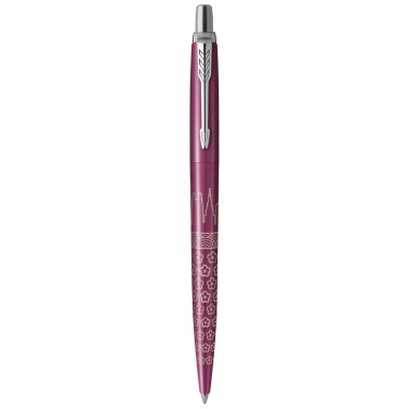 Logo trade promotional gifts image of: Parker Jotter SE Global Icons colour trim ballpoint pen