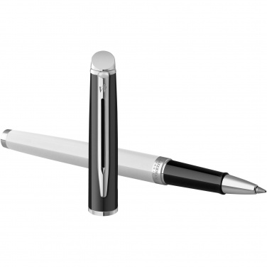 Logo trade business gifts image of: Hemisphere colour blocking rollerball pen with palladium trim