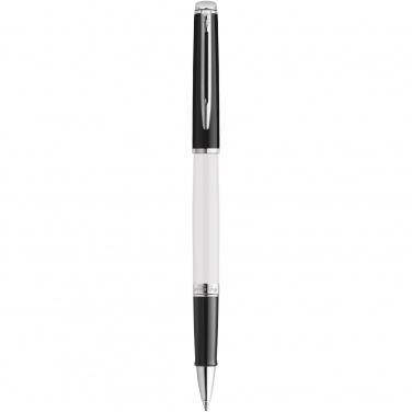 Logo trade promotional product photo of: Hemisphere colour blocking rollerball pen with palladium trim