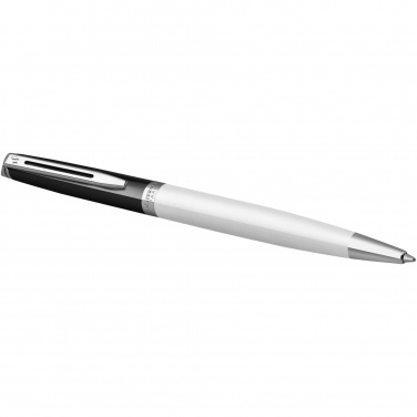 Logotrade corporate gift picture of: Hemisphere colour blocking ballpoint pen with palladium trim