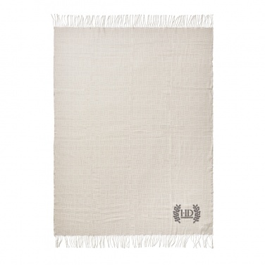 Logo trade corporate gifts picture of: VINGA Lenox blanket
