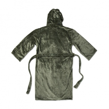 Logo trade promotional gifts picture of: VINGA Louis luxury plush RPET robe size L-XL