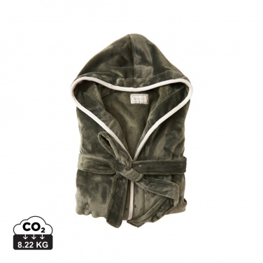 Logo trade promotional products image of: VINGA Louis luxury plush RPET robe size L-XL