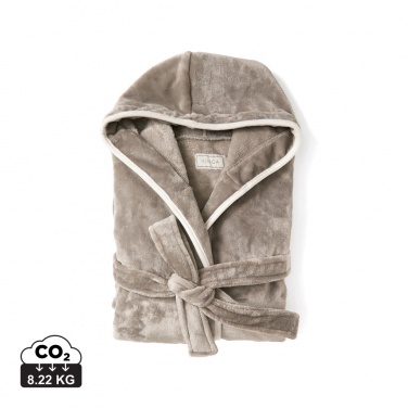 Logo trade corporate gifts image of: VINGA Louis luxury plush RPET robe size L-XL