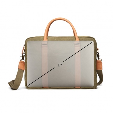 Logo trade promotional giveaway photo of: VINGA Bosler RCS recycled canvas computer bag