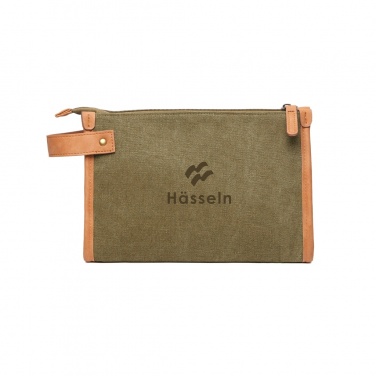 Logo trade promotional giveaways image of: VINGA Bosler GRS recycled canvas toiletry bag