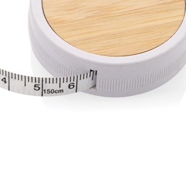 Logotrade promotional item image of: RCS recycled plastic & bamboo tailor tape