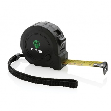 Logotrade promotional products photo of: RCS recycled plastic 3M/16 mm tape with stop button