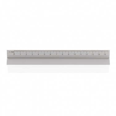 Logotrade advertising products photo of: 15cm. Aluminum triangular ruler