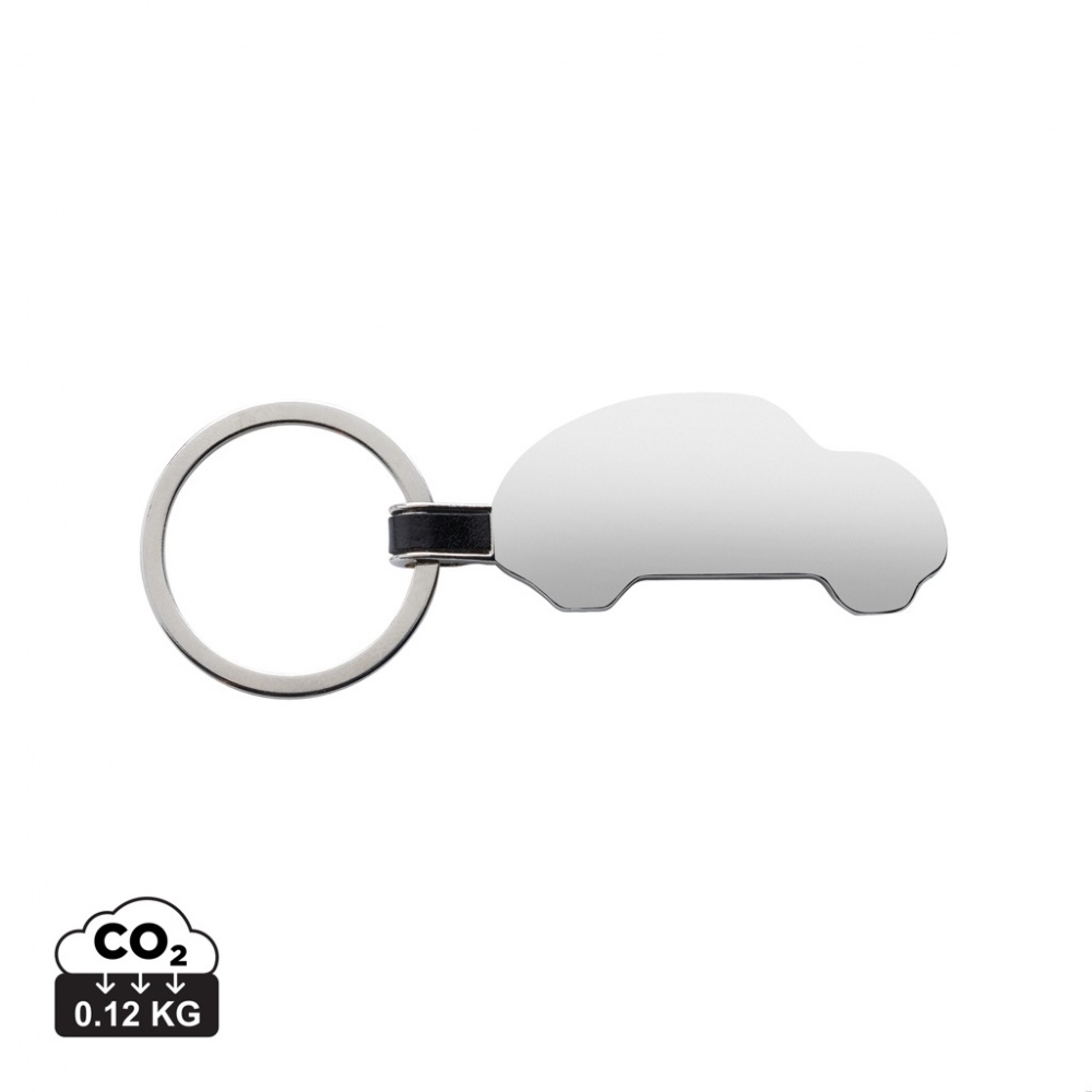 Logo trade business gift photo of: RCS recycled zinc alloy car keyring