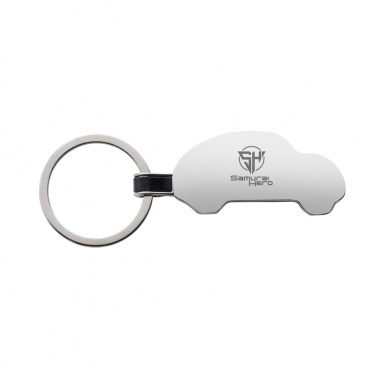 Logotrade promotional gift image of: RCS recycled zinc alloy car keyring