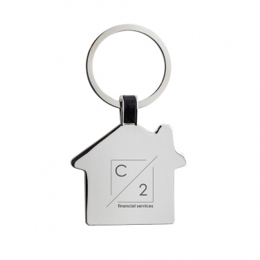 Logo trade business gift photo of: RCS recycled zinc alloy house keyring
