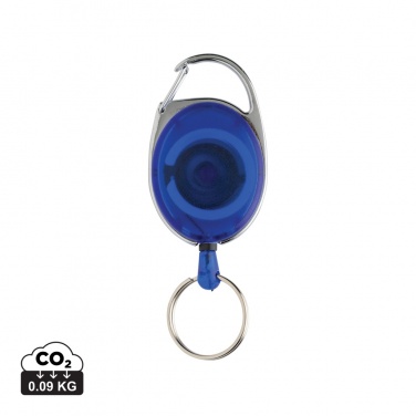 Logo trade advertising products picture of: RCS recycled ABS roller clip keychain