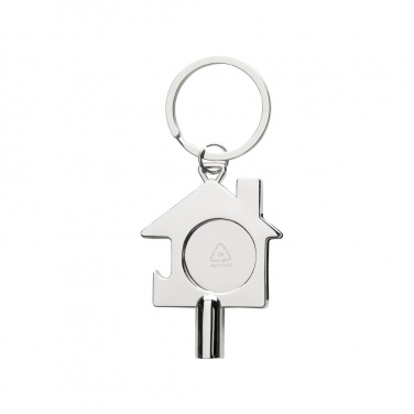 Logotrade promotional gift image of: RCS recycled zinc alloy 3 in 1 keychain