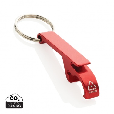 Logotrade corporate gift image of: RCS recycled aluminum bottle and can opener