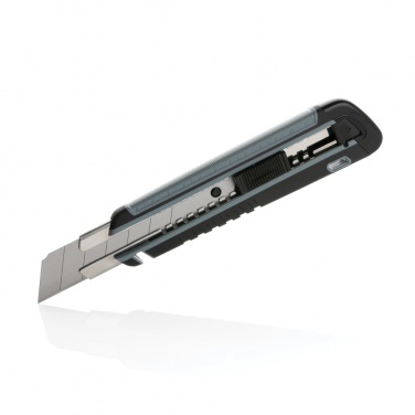 Logo trade advertising products image of: Refillable RCS rplastic heavy duty snap-off knife soft grip