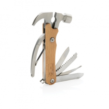 Logo trade business gift photo of: Wooden multi-tool hammer
