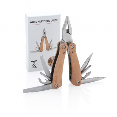 Logo trade promotional giveaways picture of: Wood multitool