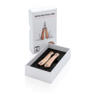 Logo trade advertising product photo of: Wood multitool mini