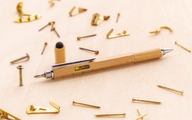 Logotrade advertising product image of: Bamboo 5-in-1 toolpen