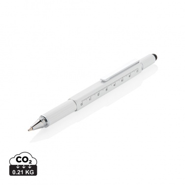 Logo trade corporate gifts image of: 5-in-1 aluminium toolpen