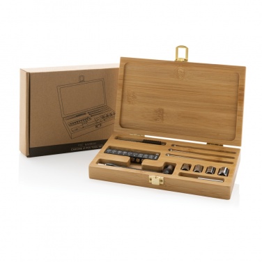 Logo trade promotional products image of: Carvine 21 pcs bamboo tool set