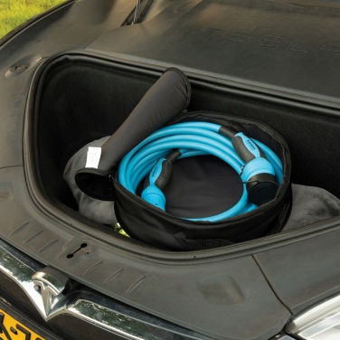 Logo trade promotional gifts image of: Volty Aware™ RPET EV-cable storage bag
