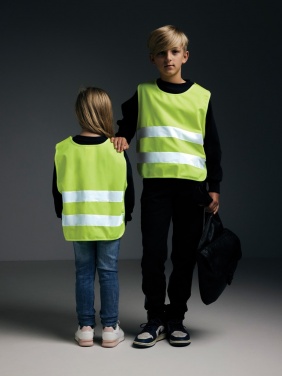 Logo trade advertising products image of: GRS recycled PET high-visibility safety vest 3-6 years