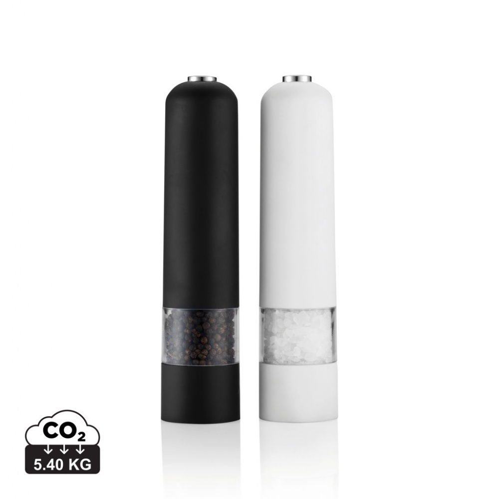 Logo trade promotional giveaway photo of: Electric pepper and salt mill set