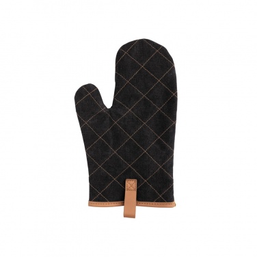 Logo trade promotional giveaways image of: Deluxe canvas oven mitt