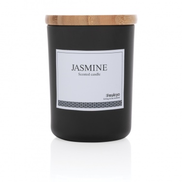 Logotrade promotional gift picture of: Ukiyo deluxe scented candle with bamboo lid