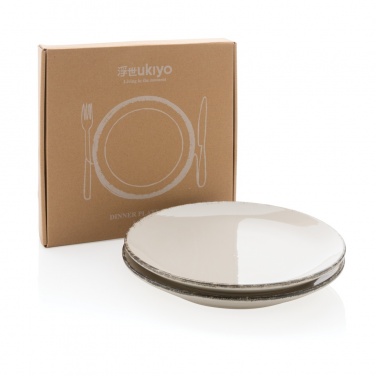 Logo trade advertising products image of: Ukiyo dinner plate set of 2
