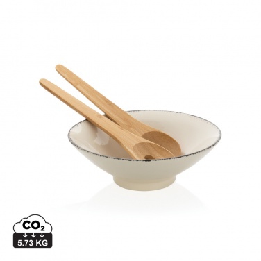 Logotrade promotional merchandise picture of: Ukiyo salad bowl with bamboo salad server