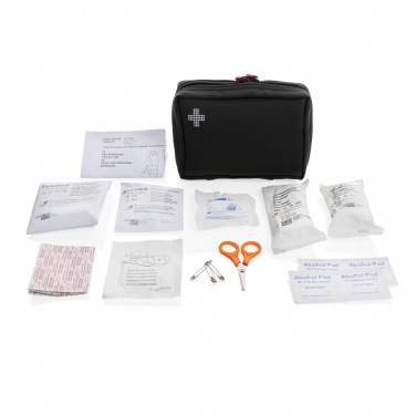 Logotrade promotional item image of: RCS recycled nubuck PU pouch  first aid set