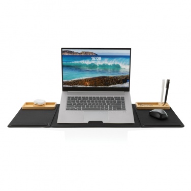 Logo trade advertising products image of: Impact AWARE RPET Foldable desk organizer with laptop stand