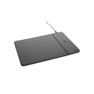 Logotrade corporate gift picture of: Swiss Peak RCS recycled PU 10W wireless charging mousepad
