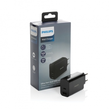 Logo trade promotional giveaway photo of: Philips ultra fast PD wall charger