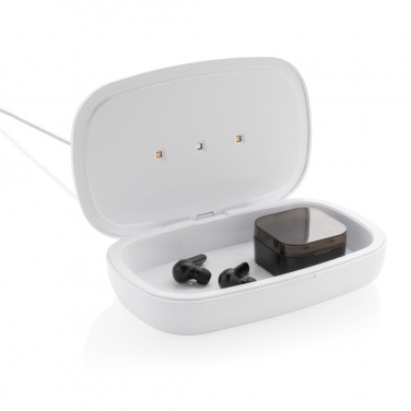 Logotrade corporate gift image of: UV-C steriliser box with 5W wireless charger