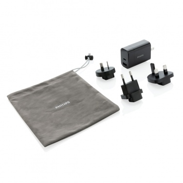 Logo trade corporate gifts image of: Philips ultra fast PD travel charger