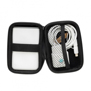 Logo trade promotional merchandise photo of: Surge RCS recyled PET 20W type C 3 pcs charging set