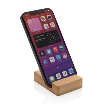 Logotrade promotional product picture of: Bamboo phone stand XD