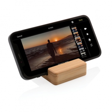 Logotrade promotional item picture of: Bamboo phone stand XD