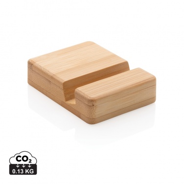 Logo trade promotional merchandise picture of: Bamboo phone stand XD