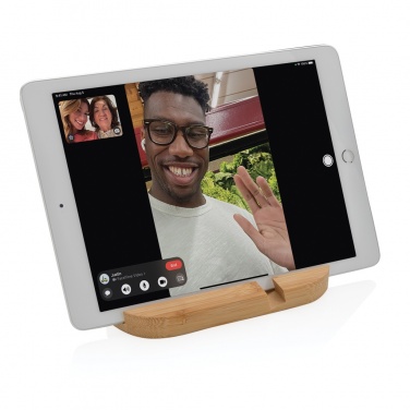 Logotrade corporate gift picture of: Bamboo tablet and phone holder