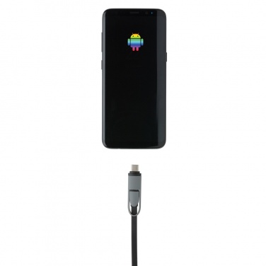 Logotrade promotional gift picture of: 3-in-1 retractable cable